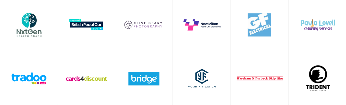 Grid of client logos